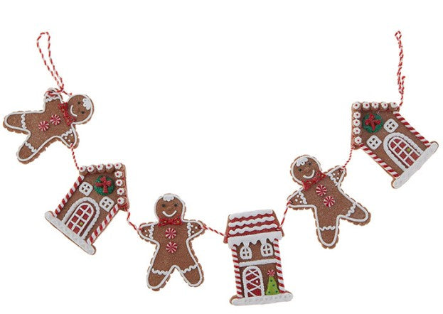 30" Gingerbread Garland