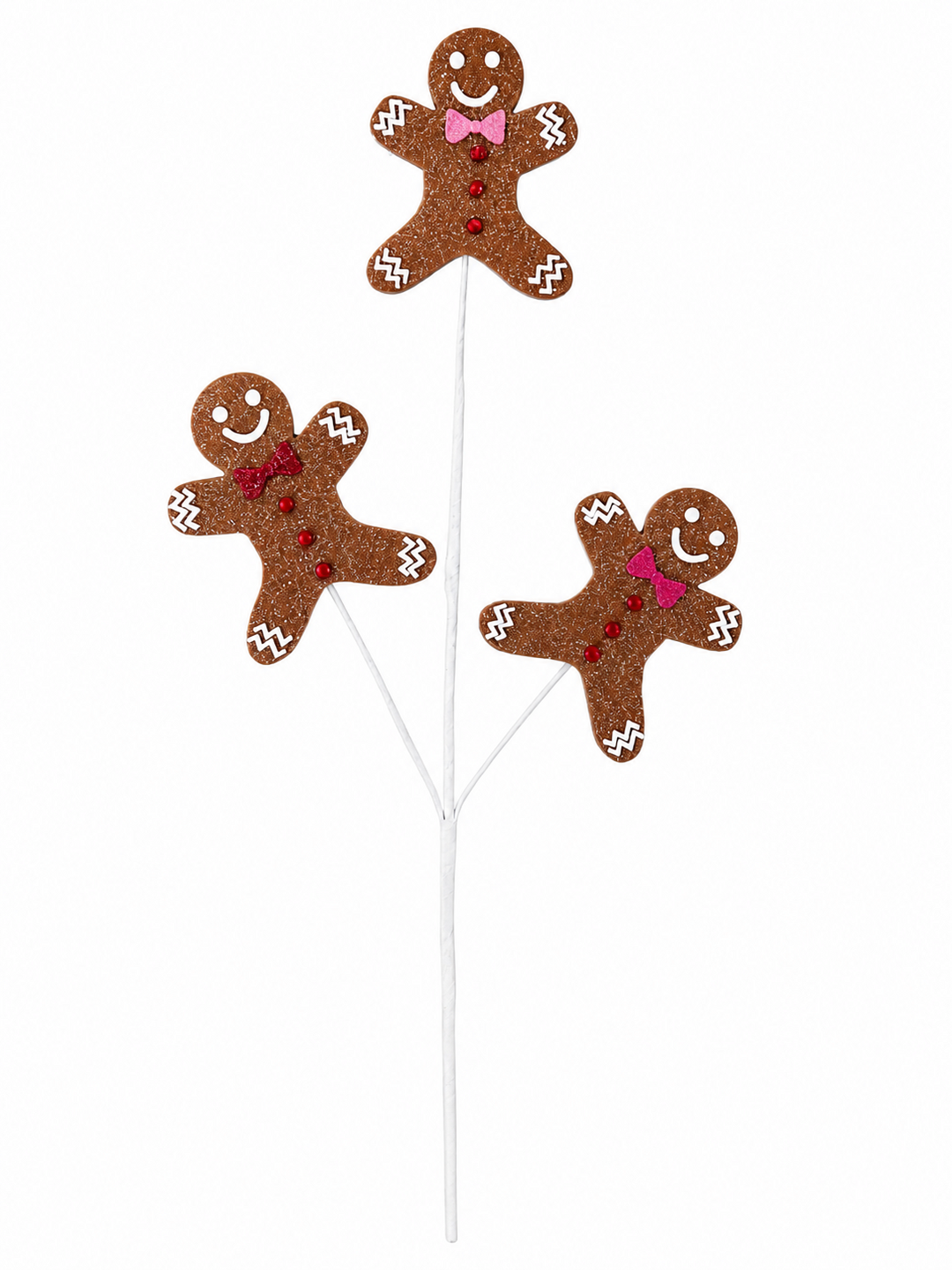 28" Iced Sweets 3 Man Gingerbread Spray