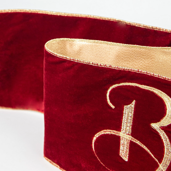 6" x 70 "  Believe Velvet Banner in Red