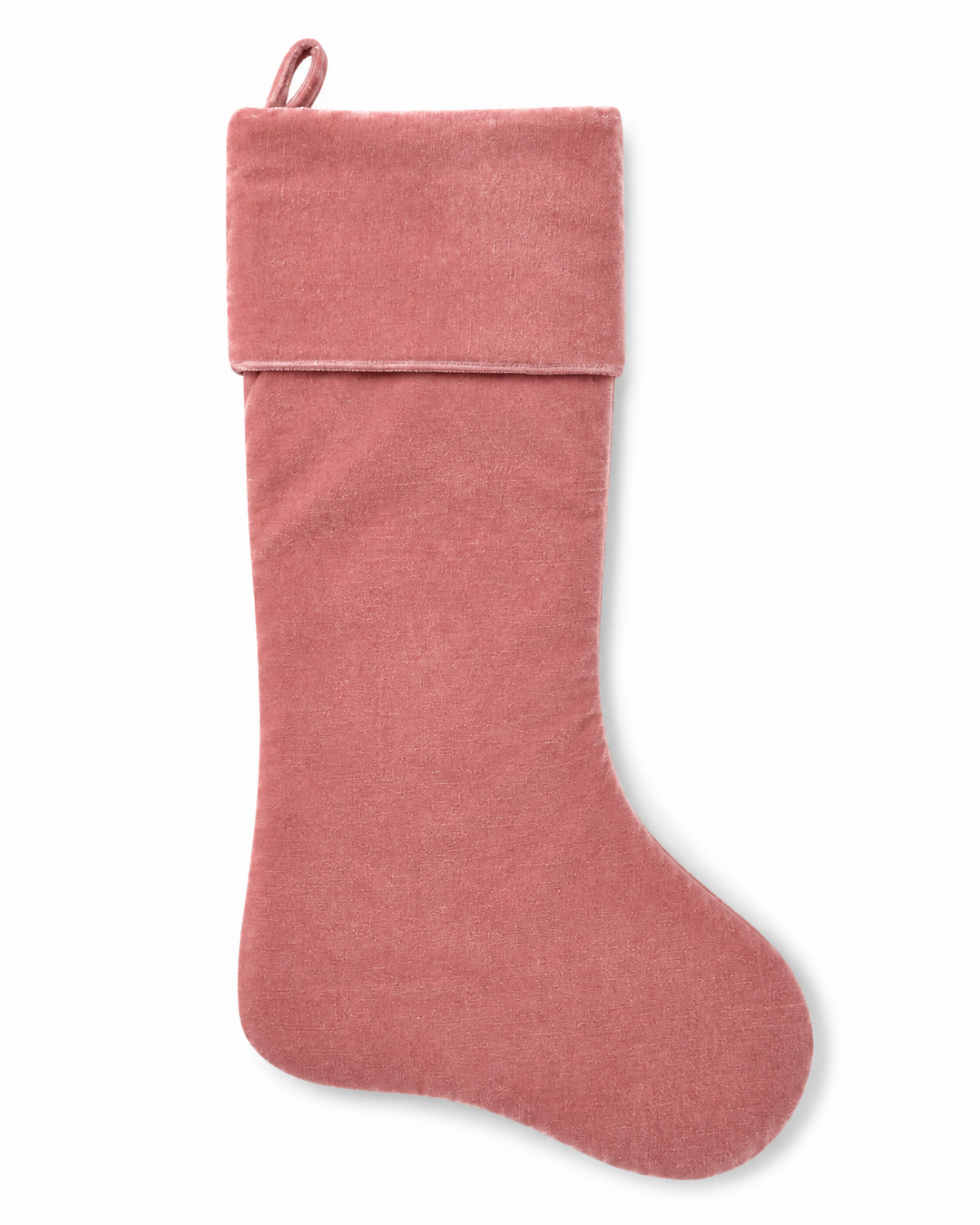27"  Pink Velvet Stocking