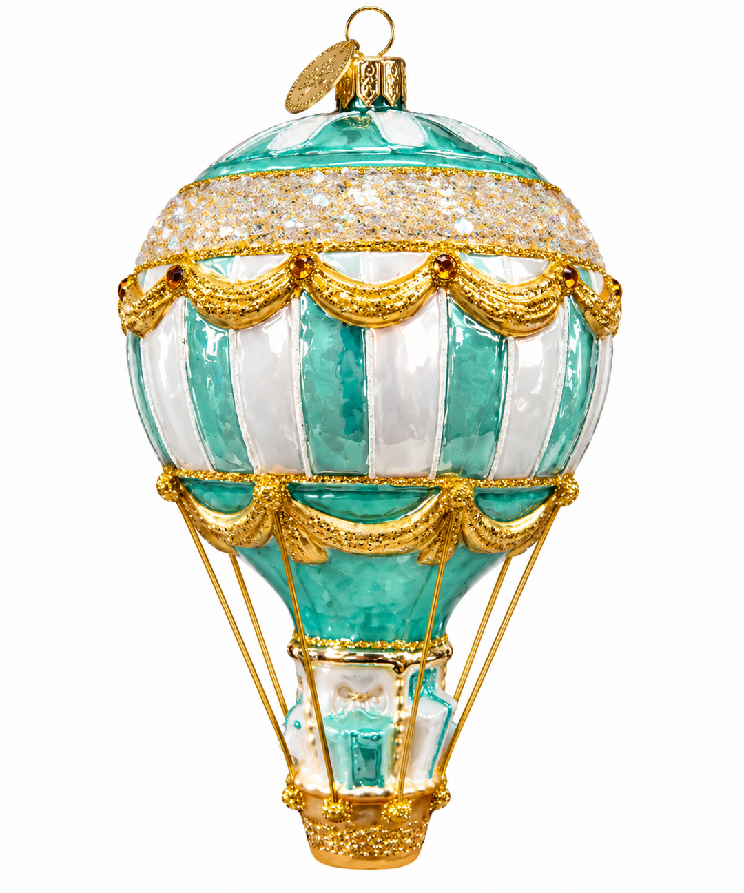 Turquoise and Gold Balloon Delivery