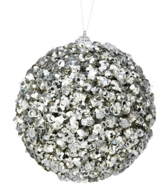 4.5"  Glamour Sequin Ball Ornament