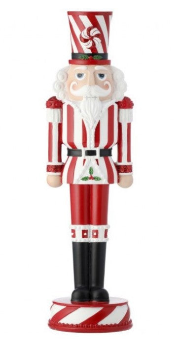 13" Resin Peppermint Nutcracker