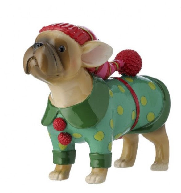 5.5" Resin Bulldog in Sweater