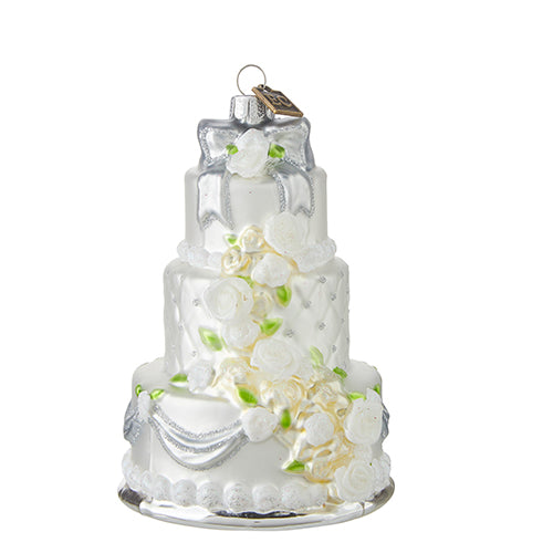 EC 5.25" WEDDING CAKE ORNAMENT