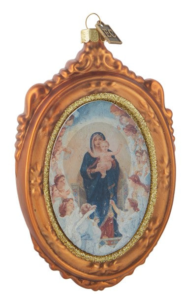 EC 5.5" Framed Madonna Portrait Ornament - Choose from 2 Styles