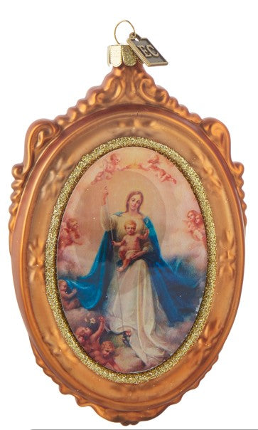 EC 5.5" Framed Madonna Portrait Ornament - Choose from 2 Styles