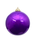 6" PURPLE CANDY APPLE ORNAMENTS