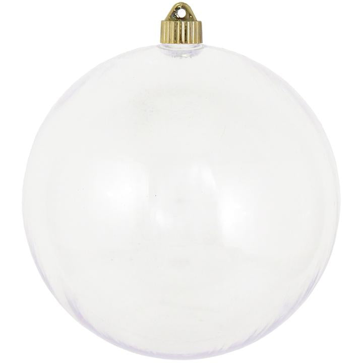 8" (200mm) Giant Commercial Shatterproof Ball Ornament, Clear