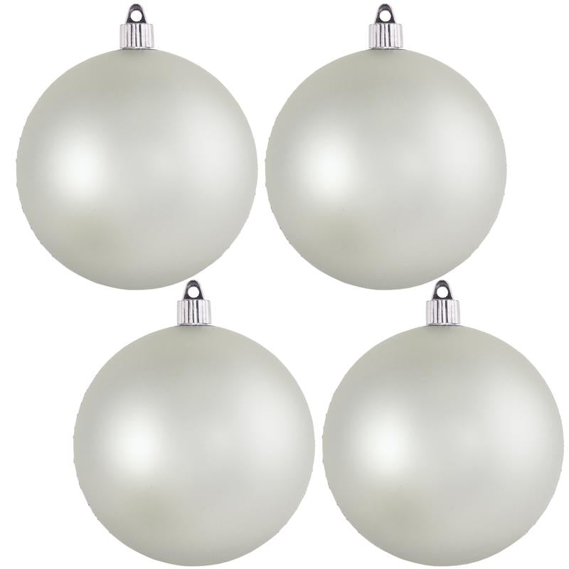 4 3/4" (120mm) Jumbo Commercial Shatterproof Ball Ornament, Dove Gray