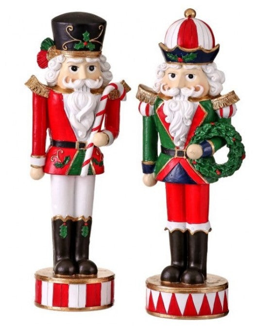 9" RSN BAVARIAN NUTCRACKER - Choice of Wreath or Candy Cane