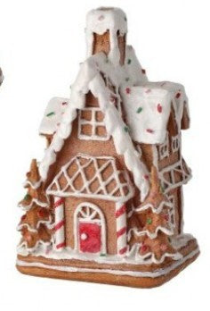 5-6" RESIN GINGERBREAD HOUSE - 3 to CHoose from