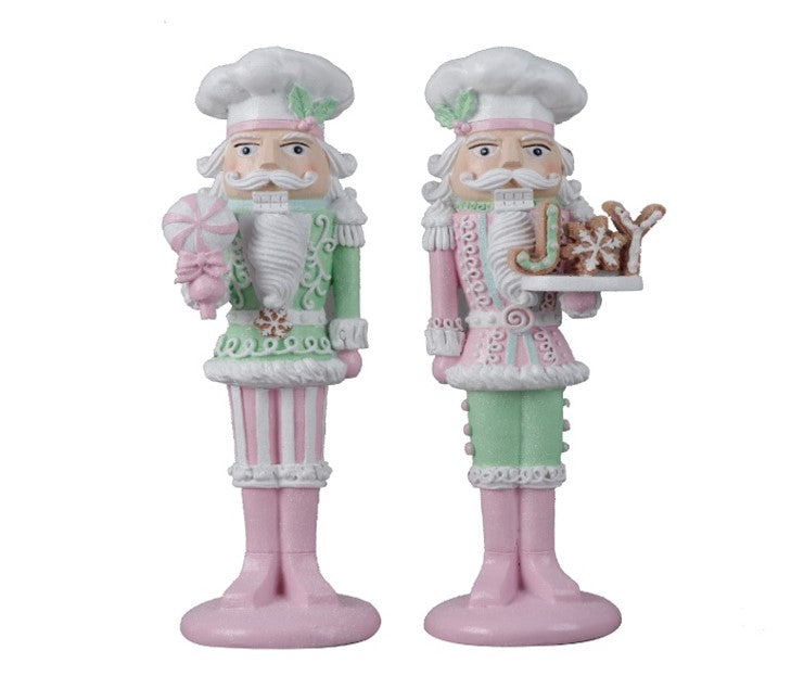 11.5" Resin Pastel Candy Nutcracker