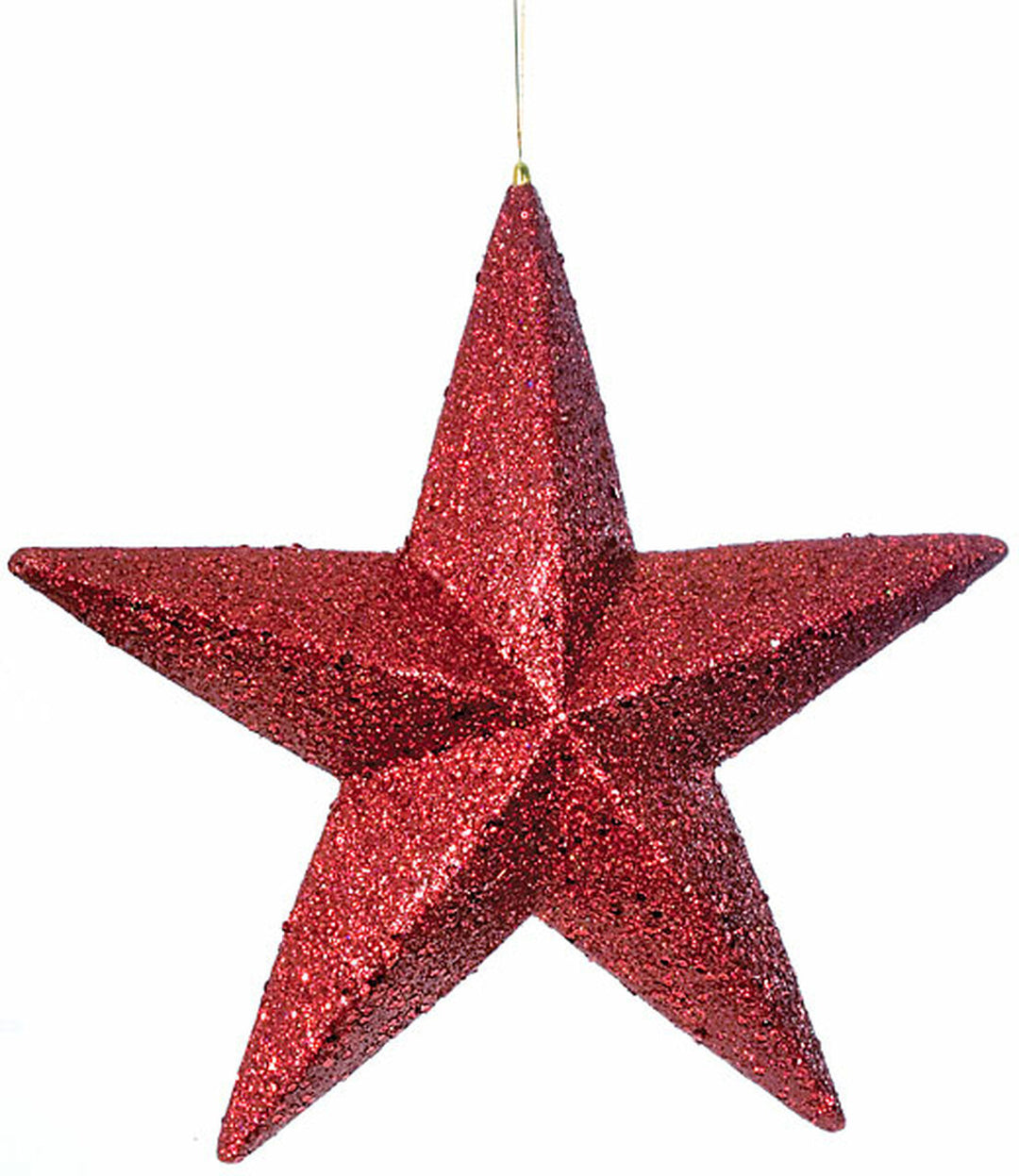 Red Glitter Star Ornament