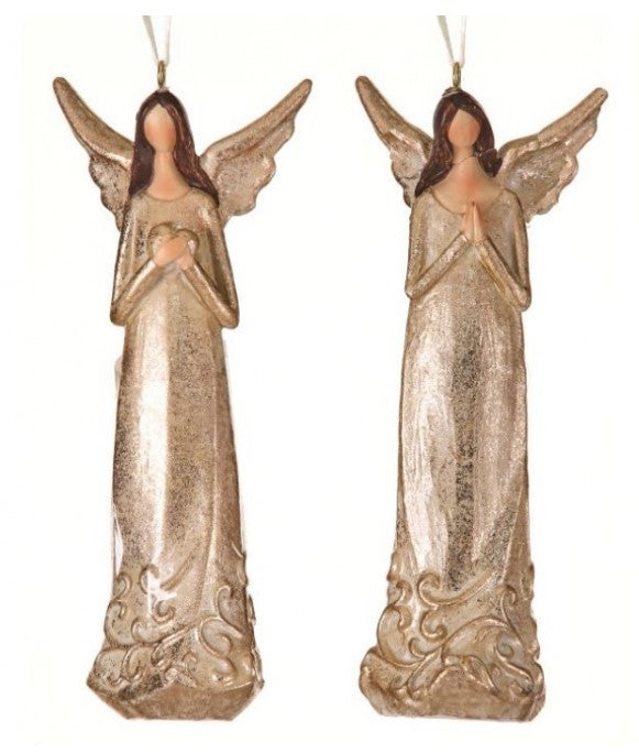 5.5" Resin Champagne Angel Ornament - Choice of 2 Styles