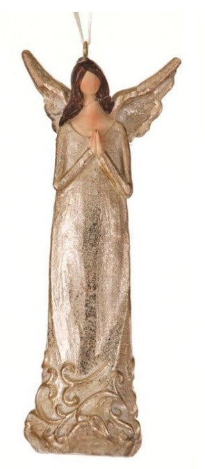 5.5" Resin Champagne Angel Ornament - Choice of 2 Styles