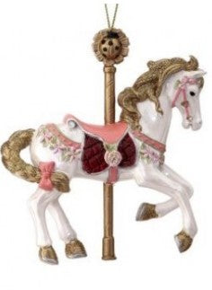 4.5" Resin Carousel Horse Ornament - Choose from 4 Styles