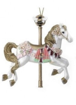 4.5" Resin Carousel Horse Ornament - Choose from 4 Styles