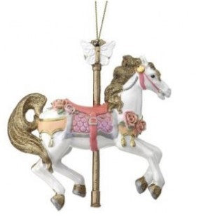 4.5" Resin Carousel Horse Ornament - Choose from 4 Styles