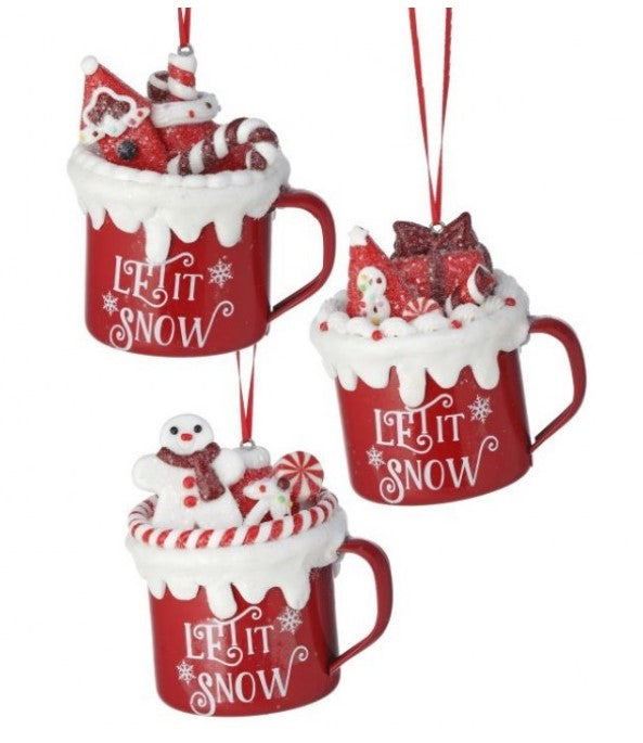 3.5" Claydough Candy Mug Ornament - Choice of 3 Styles