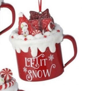 3.5" Claydough Candy Mug Ornament - Choice of 3 Styles