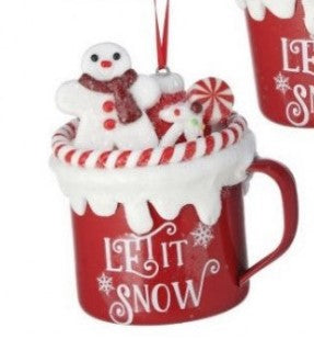 3.5" Claydough Candy Mug Ornament - Choice of 3 Styles